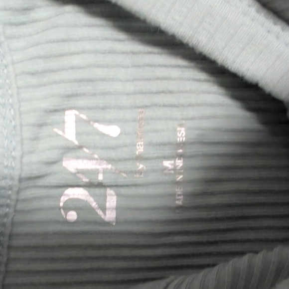 Light Blue Ribbed Tank - Picture 2 of 2